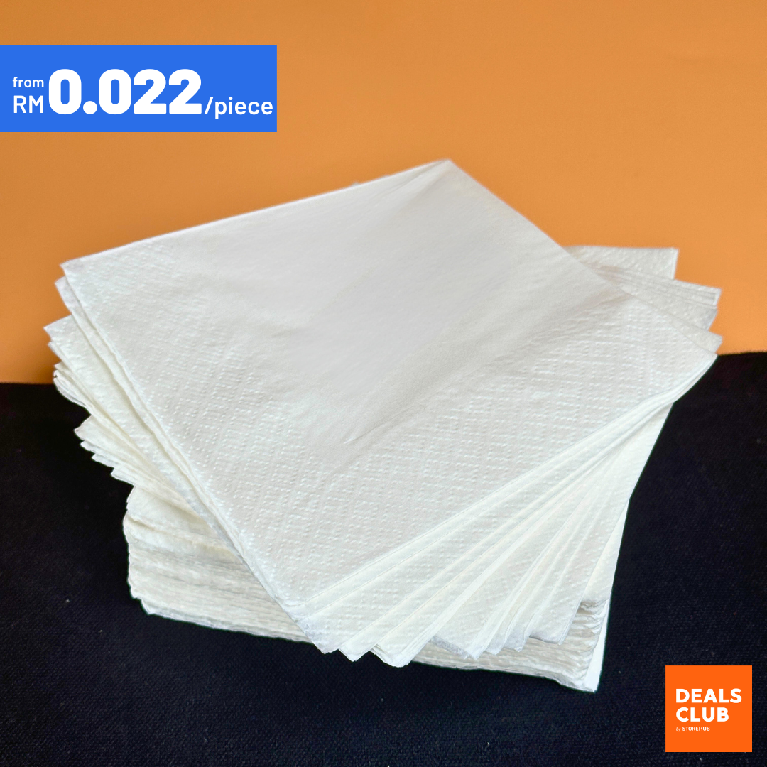 Bulk White Paper Napkins 2-Ply