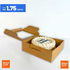 Easy to Assemble Premium Kraft Cake Box