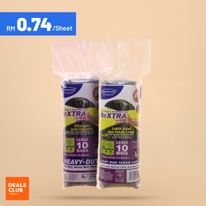 Sekoplas Extra Strong & Stretchable Large Garbage Bag