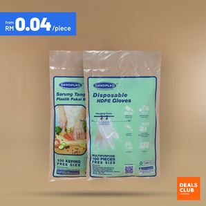 Sekoplas Disposable HDPE Gloves Free Size