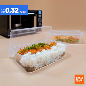 Rectangular PP Takeaway Container with Lid