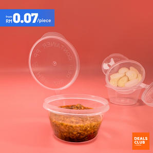 Durable Hinged-Lid Sauce Container