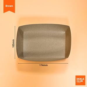 Brown paper boat tray