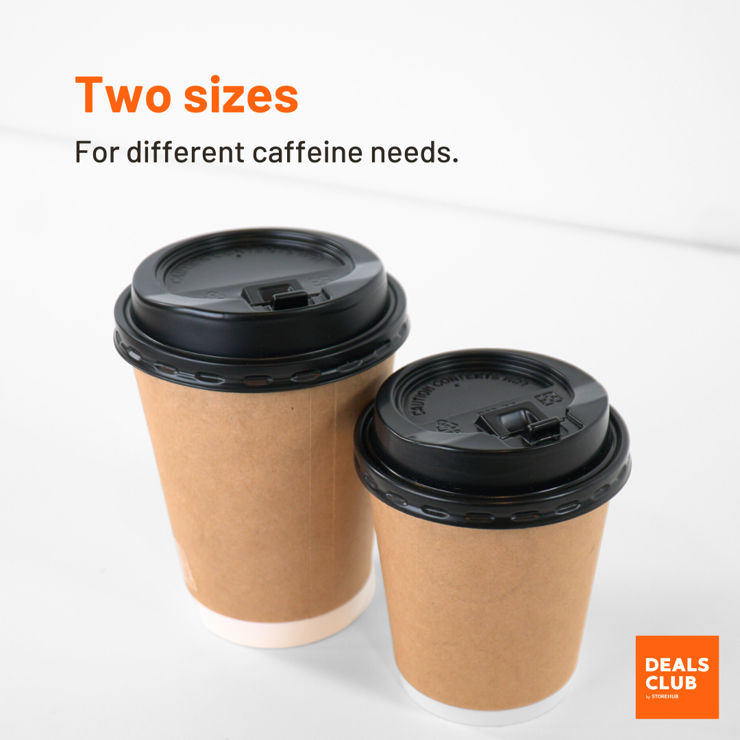 Deals Club Coffee Cup And Lid 8oz 12oz
