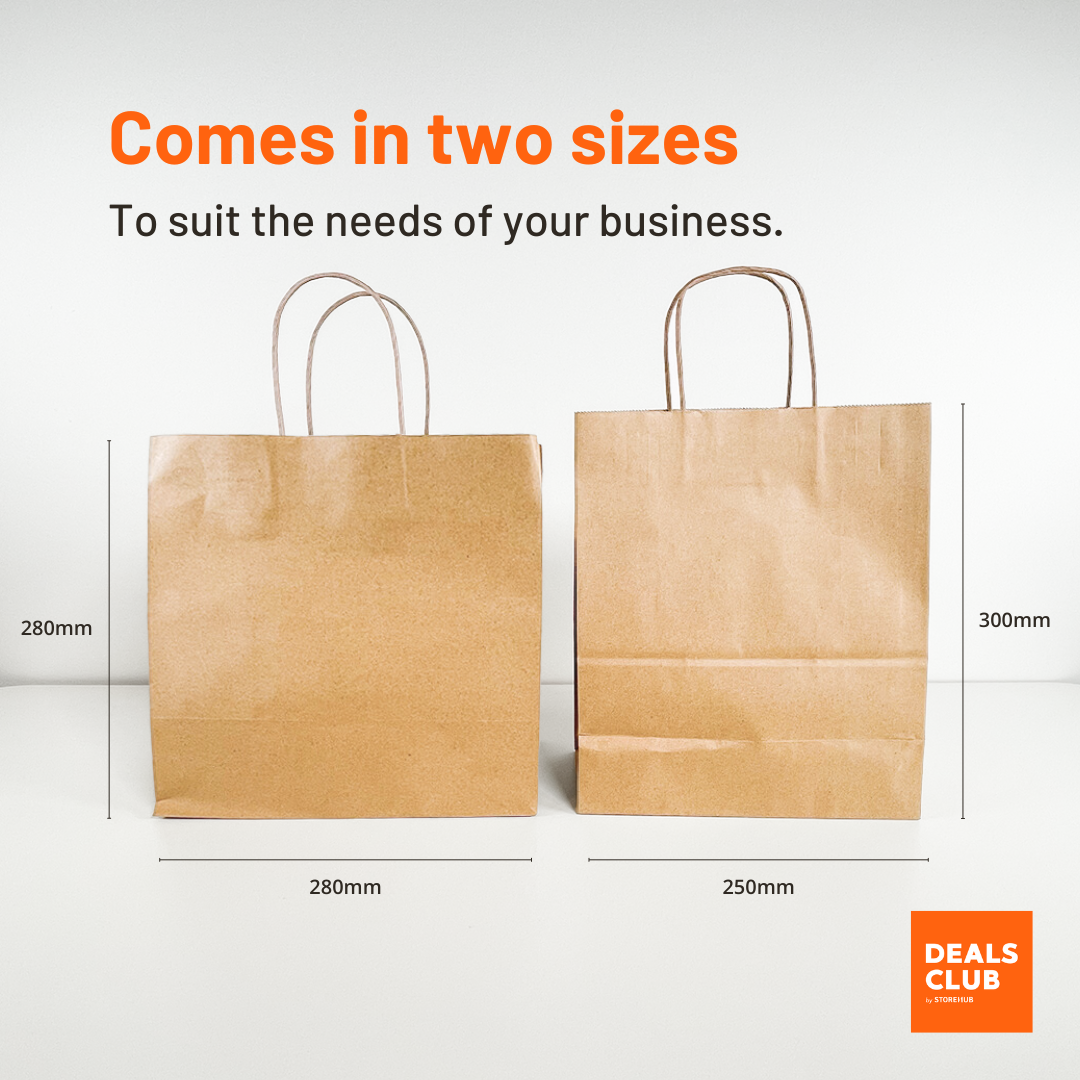 Deals Club Kraft Paper Bag Sizes