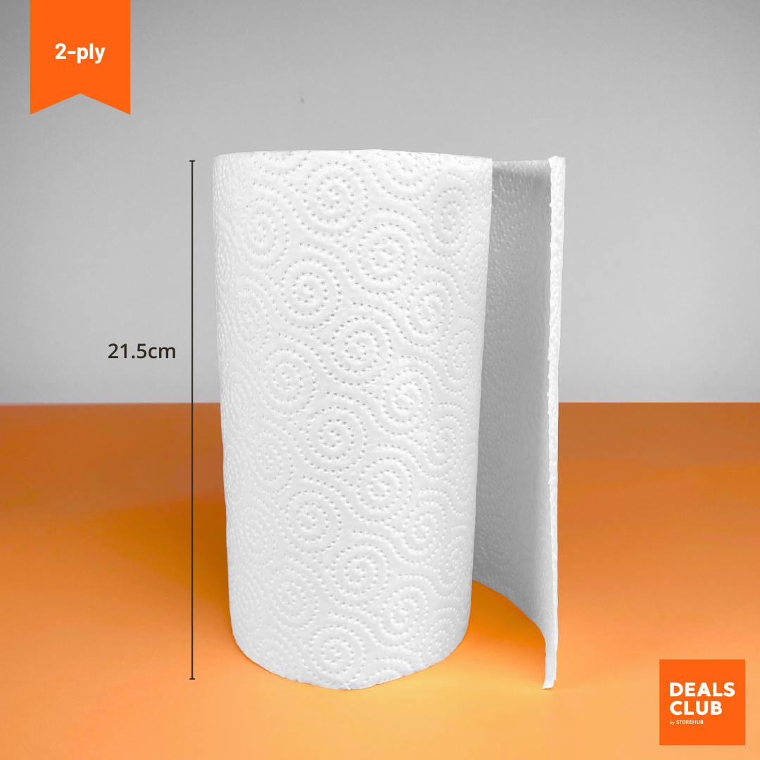 Kitchen Towel Rolls 2-Ply 21.5cm