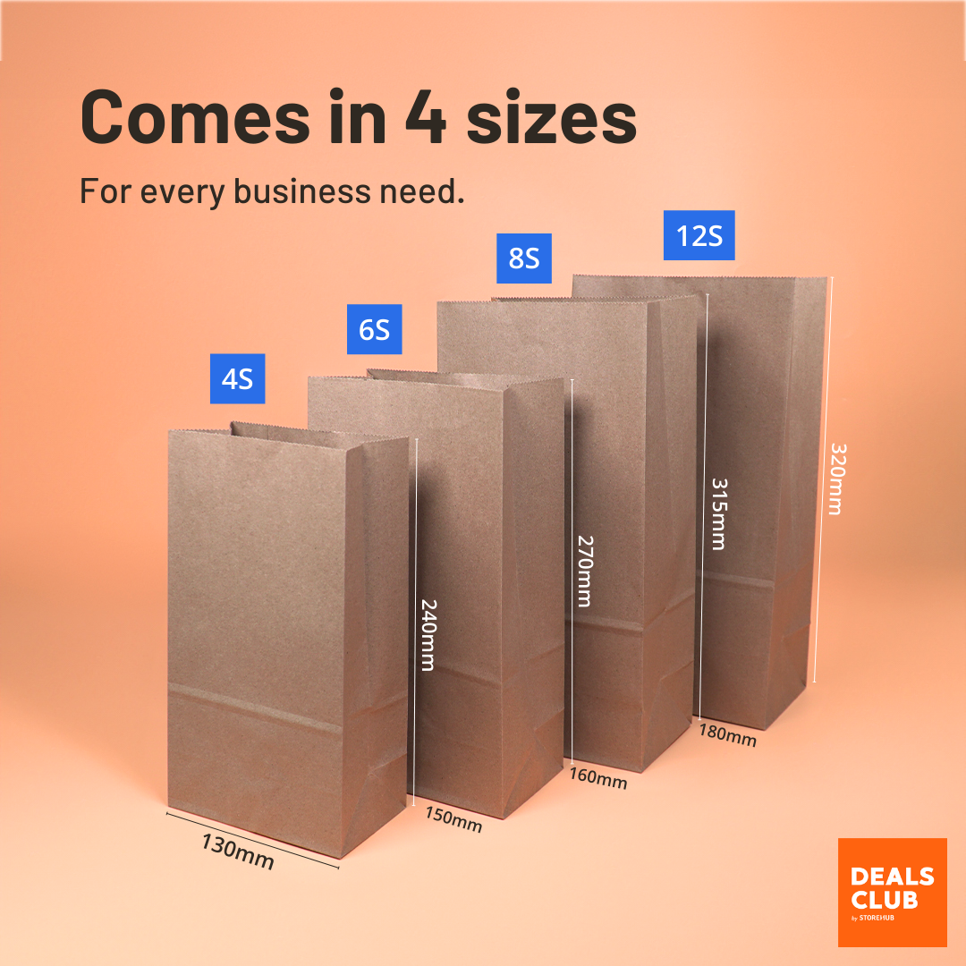 Eco-Friendly Kraft SOS Bags 4S 6S 8S 12S