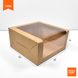 Kraft Cake Box (Kotak Kek Deluxe)