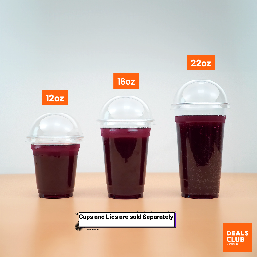 12oz 16oz 22oz PET cups and lids supplier