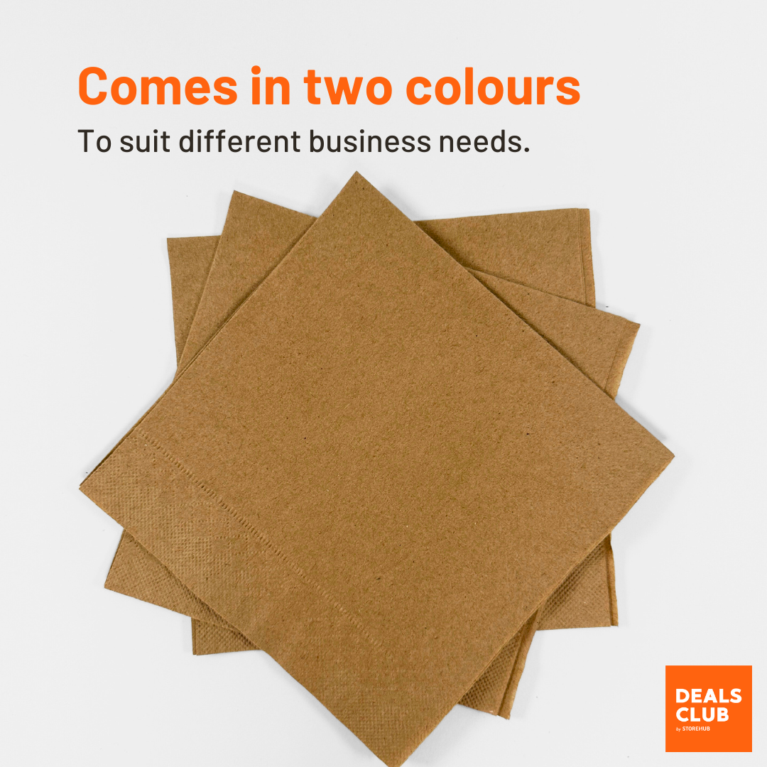 Deals Club 2-Ply Napkins Brown White