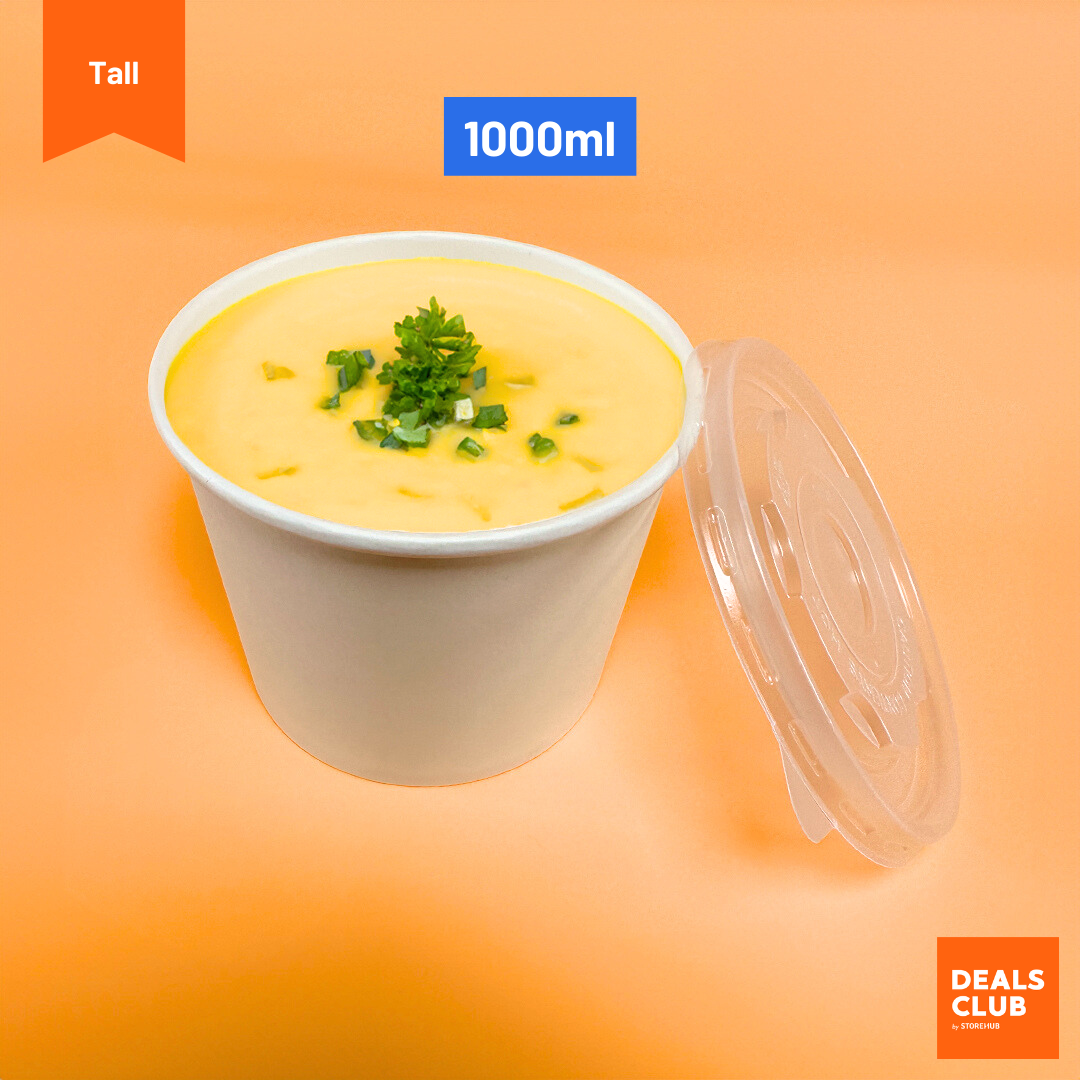 Disposable Paper Bowl Tall 1000ml