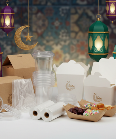 Bazaar food and drink packaging supplies