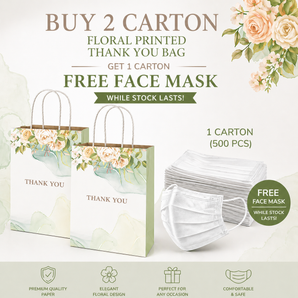 Printed Thank You Paper Bag Deals Club by StoreHub