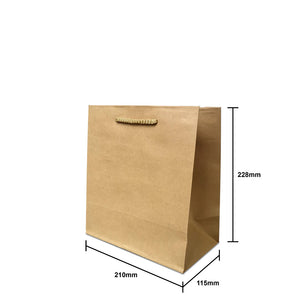 Brown Kraft Rope Handle Paper Bag Deals Club by StoreHub