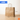 Wide kraft paper bag with twisted handle