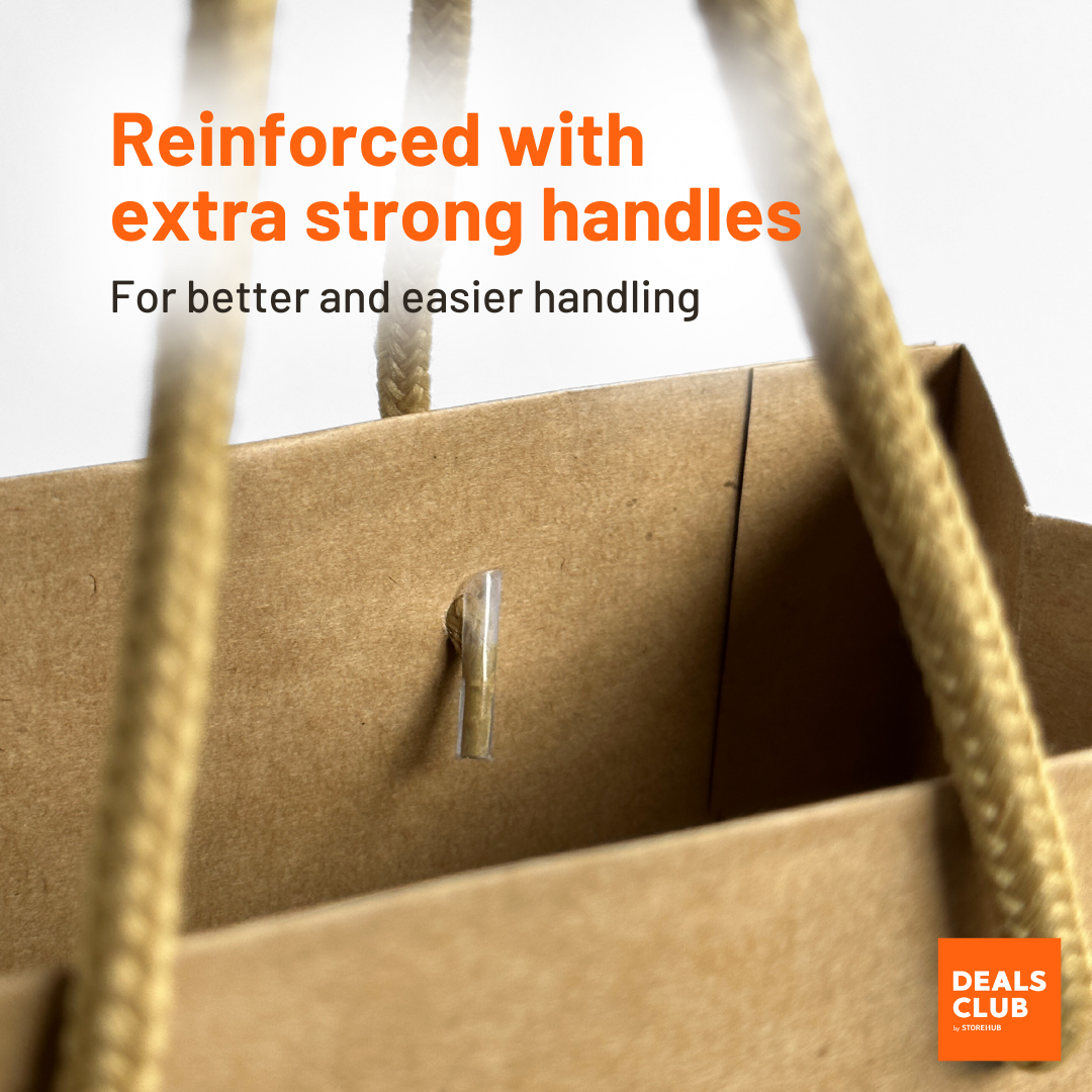 Kraft wine bag with strong handles